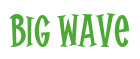 Rendering "Big Wave" using Cooper Latin