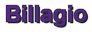 Rendering "Billagio" using Arial Bold