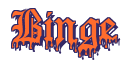 Rendering "Binge" using Dracula Blood