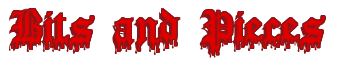 Rendering "Bits and Pieces" using Dracula Blood