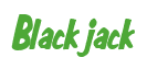 Rendering "Blackjack" using Big Nib