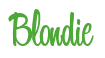 Rendering "Blondie" using Bean Sprout
