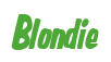 Rendering "Blondie" using Big Nib