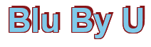 Rendering "Blu By U" using Arial Bold