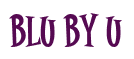 Rendering "Blu By U" using Cooper Latin