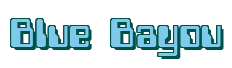 Rendering "Blue Bayou" using Computer Font