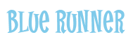 Rendering "Blue Runner" using Cooper Latin