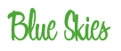 Rendering "Blue Skies" using Bean Sprout