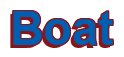 Rendering "Boat" using Arial Bold