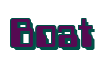 Rendering "Boat" using Computer Font