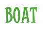 Rendering "Boat" using Cooper Latin