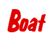 Rendering "Boat" using Big Nib