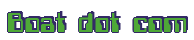 Rendering "Boat dot com" using Computer Font