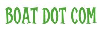 Rendering "Boat dot com" using Cooper Latin