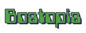 Rendering "Boatopia" using Computer Font