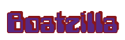 Rendering "Boatzilla" using Computer Font