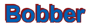 Rendering "Bobber" using Arial Bold