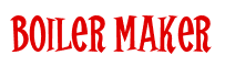 Rendering "Boiler Maker" using Cooper Latin