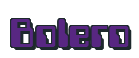 Rendering "Bolero" using Computer Font