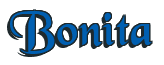 Rendering "Bonita" using Black Chancery