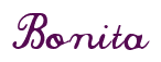Rendering "Bonita" using Commercial Script