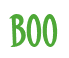 Rendering "Boo" using Cooper Latin