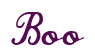 Rendering "Boo" using Commercial Script