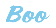 Rendering "Boo" using Casual Script