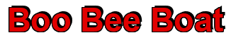 Rendering "Boo Bee Boat" using Arial Bold
