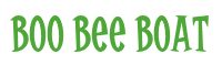 Rendering "Boo Bee Boat" using Cooper Latin