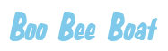 Rendering "Boo Bee Boat" using Big Nib