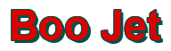Rendering "Boo Jet" using Arial Bold