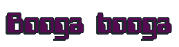 Rendering "Booga booga" using Computer Font