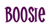 Rendering "Boosie" using Cooper Latin