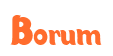 Rendering "Borum" using Candy Store