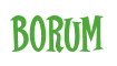 Rendering "Borum" using Cooper Latin