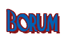 Rendering "Borum" using Deco