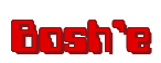 Rendering "Bosh'e" using Computer Font