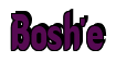 Rendering "Bosh'e" using Callimarker