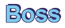 Rendering "Boss" using Arial Bold