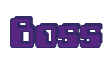 Rendering "Boss" using Computer Font