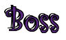 Rendering "Boss" using Curlz