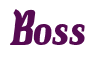 Rendering "Boss" using Color Bar