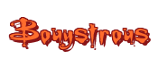 Rendering "Bouystrous" using Buffied