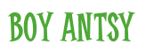 Rendering "Boy Antsy" using Cooper Latin