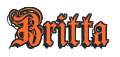 Rendering "Britta" using Anglican