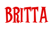 Rendering "Britta" using Cooper Latin