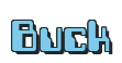 Rendering "Buck" using Computer Font
