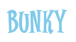 Rendering "Bunky" using Cooper Latin