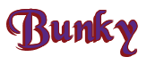 Rendering "Bunky" using Black Chancery